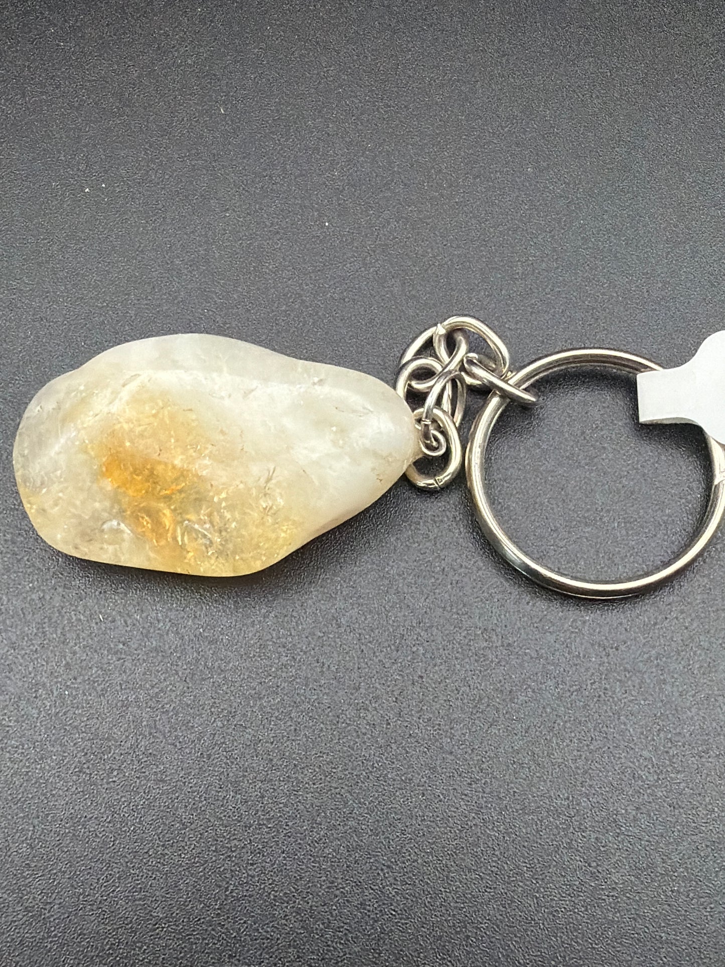 Citrine Keychain (Heat-Treated Amethyst) – Joy, Abundance & Spiritual Clarity