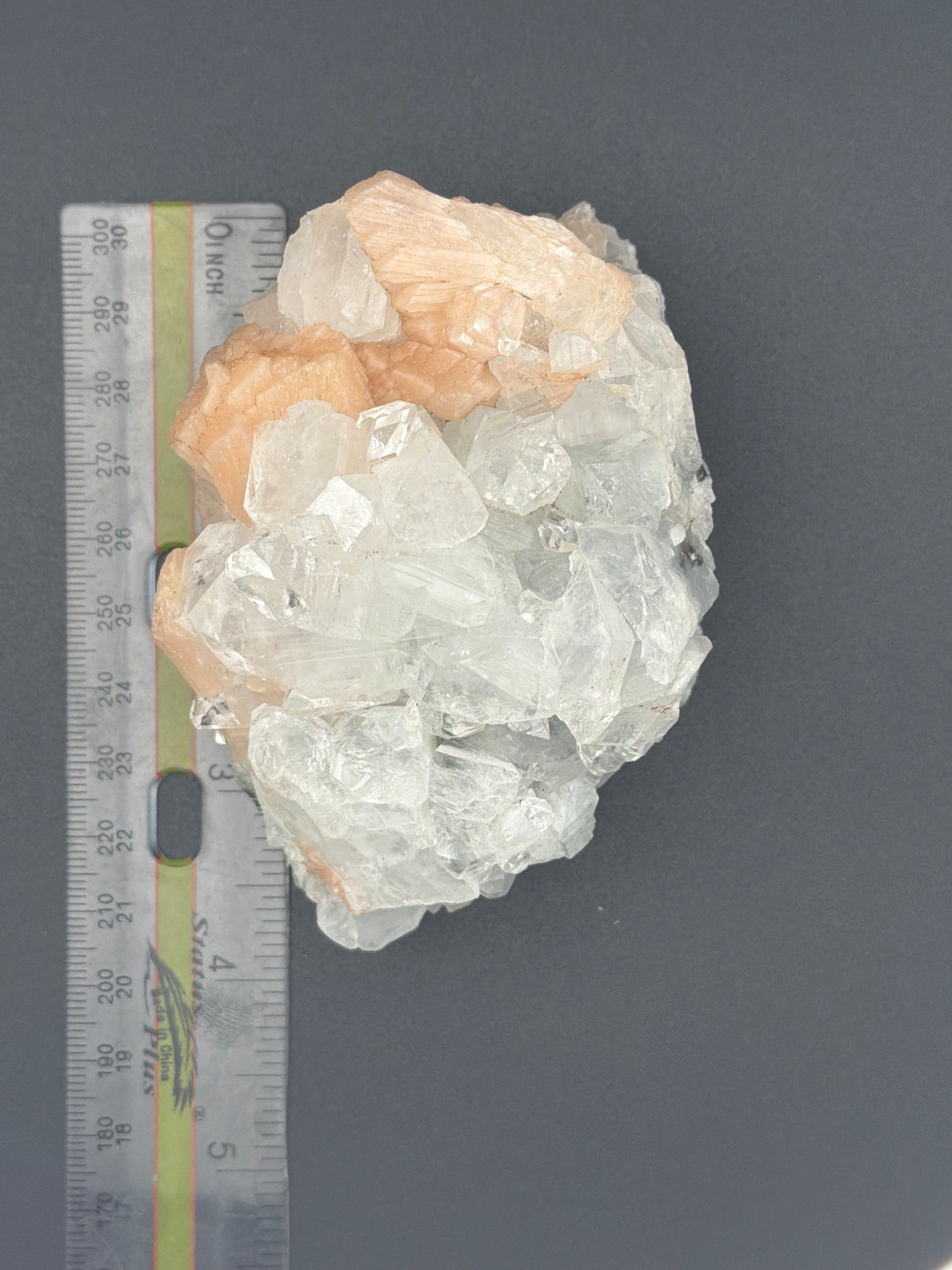 White Apophyllite with Stilbite Cluster for ascension, dream recall & divine insight