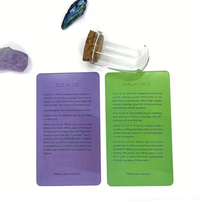 Crystals: The Stone Oracle Deck โ 78 Card Set with PDF Guidebook