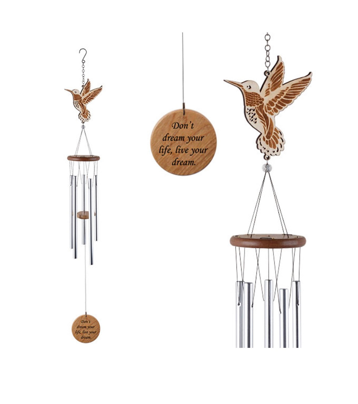 Laser Cut Wood Wind Chimes