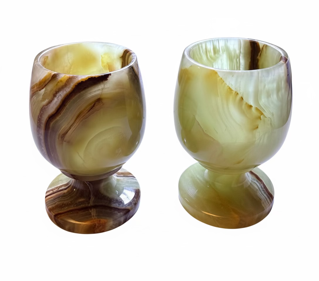 Rainbow Onyx Crystal Goblet – Alignment of Mind, Body & Spirit
