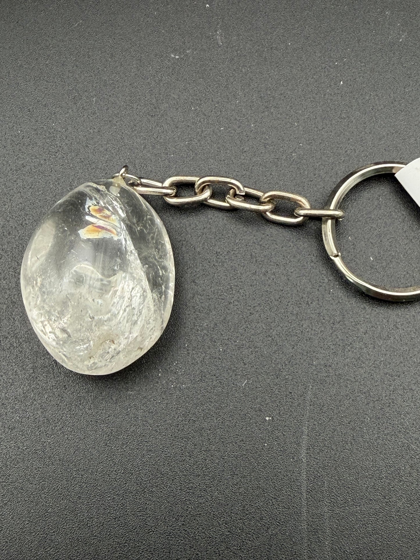 Clear Quartz Keychain β Amplify Clarity & Energy on the Go