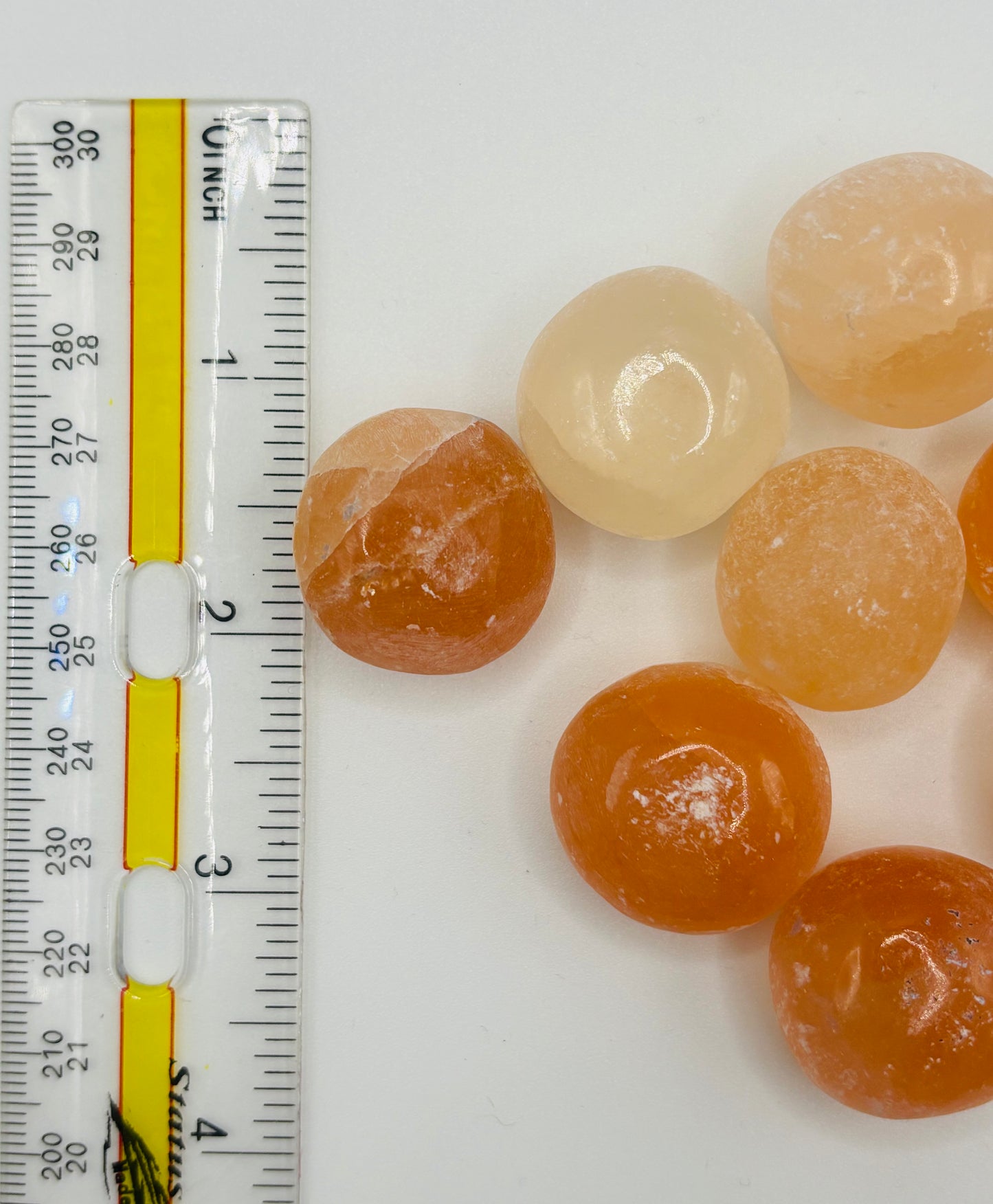 Orange Selenite - Tumbled Spheres