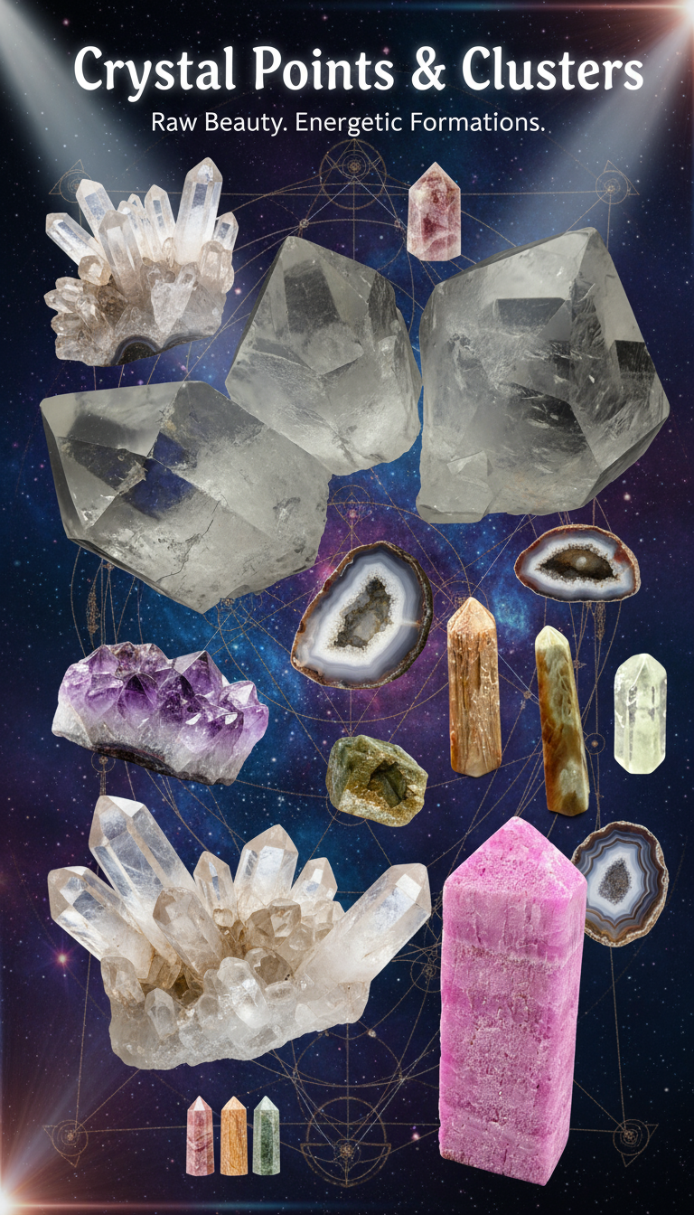 Crystal Points & Clusters