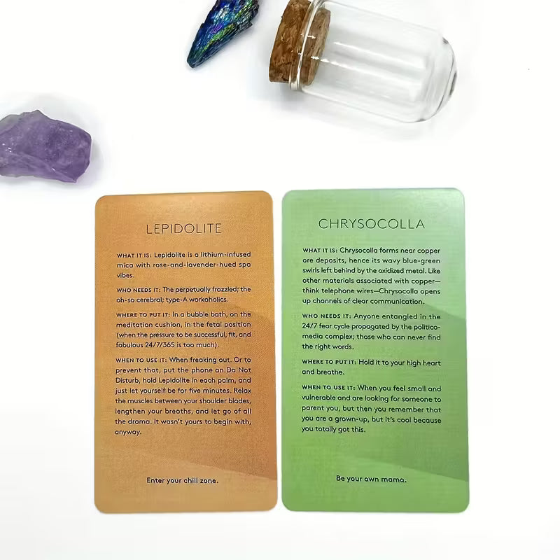 Crystals: The Stone Oracle Deck – 78 Card Set with PDF Guidebook
