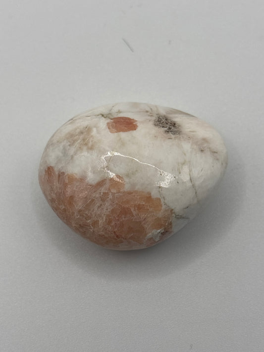 Scolecite with Peach Stillbite - Large Tumbled