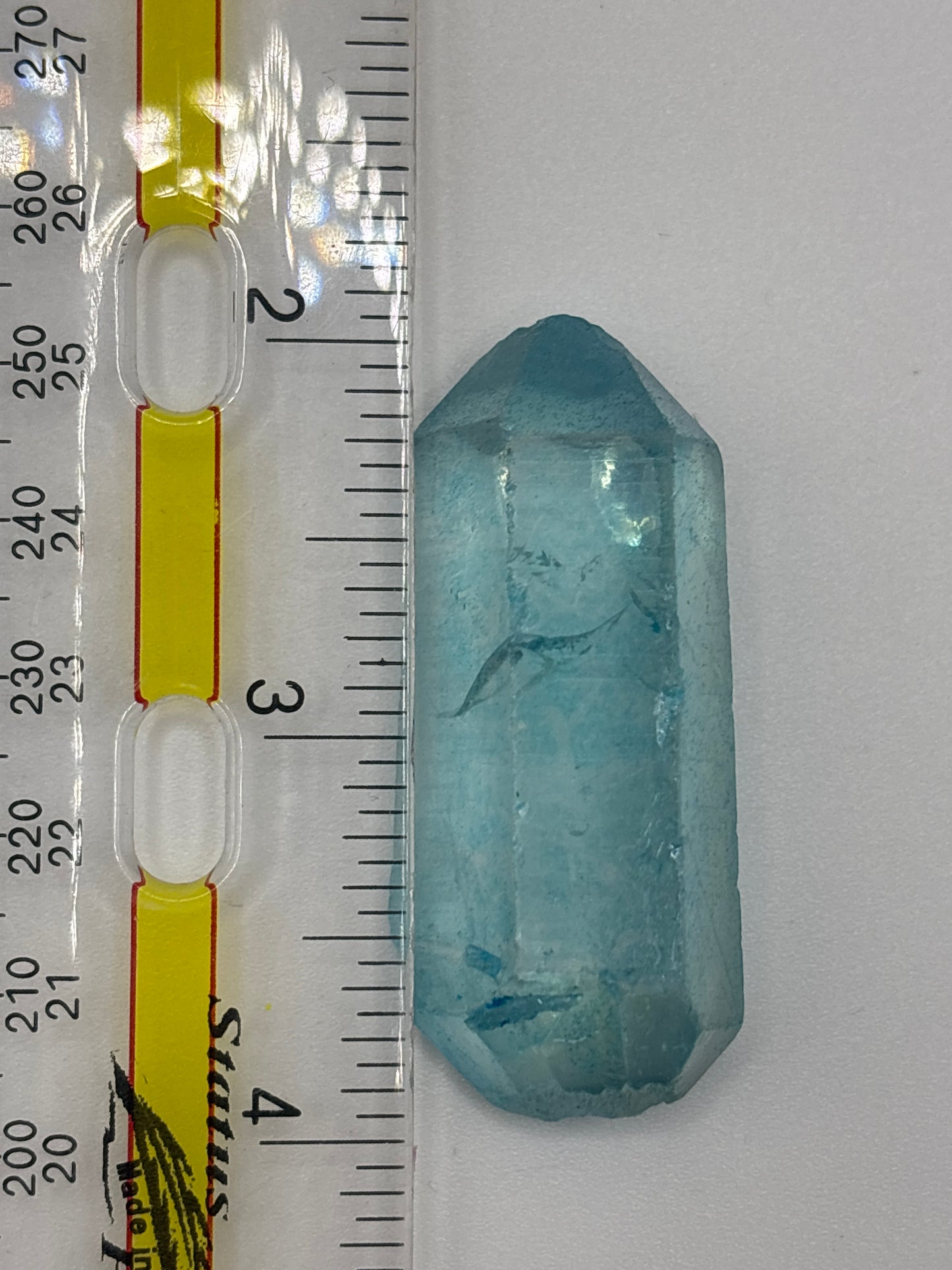 Aqua Aura Quartz Points - Double Terminated