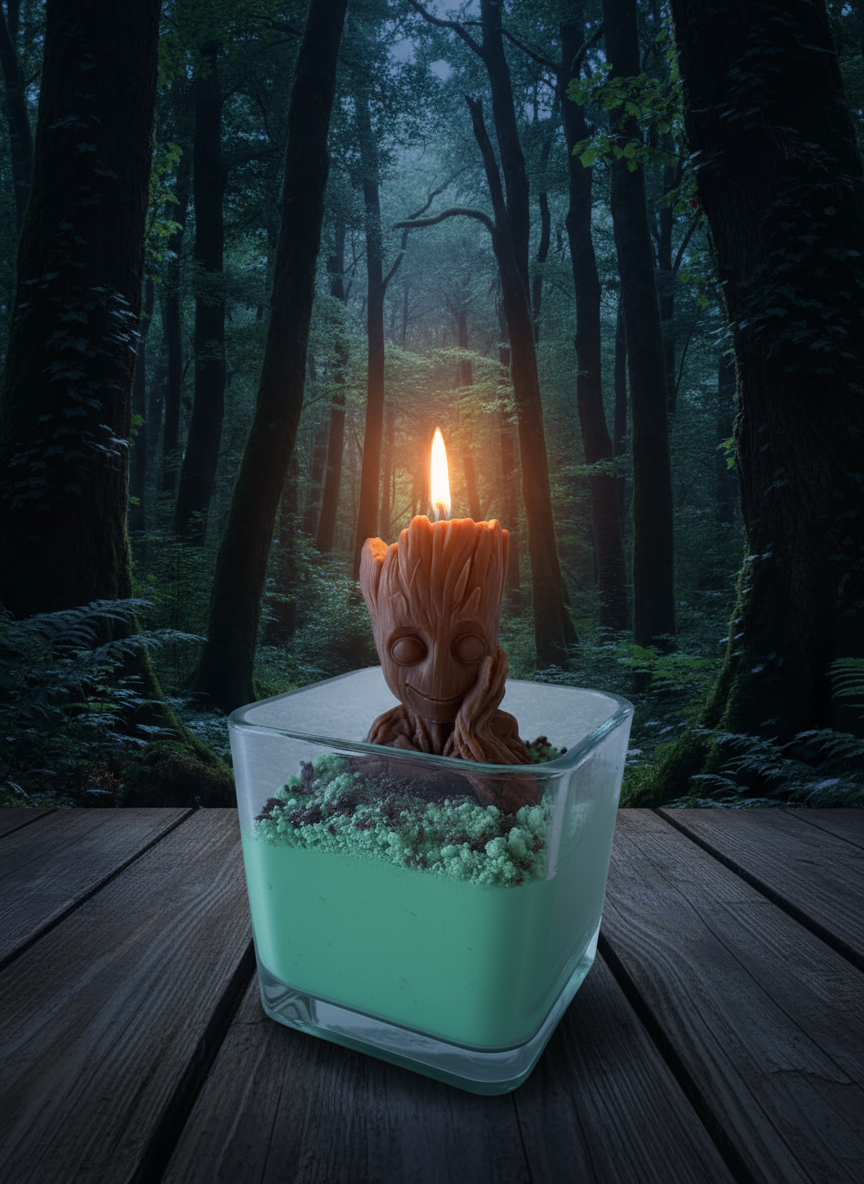 Groot Candle
