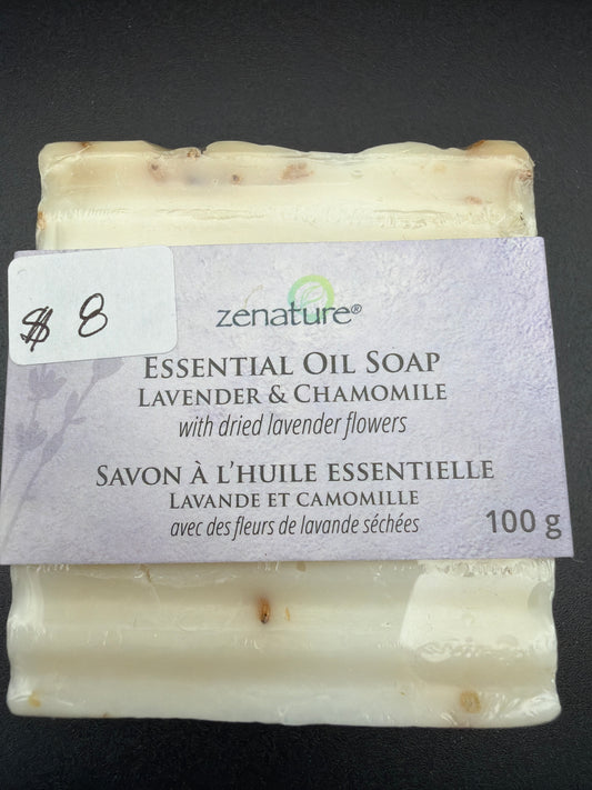 Soap made by Zenature – Lavender Chamomile Essential Oil Soap