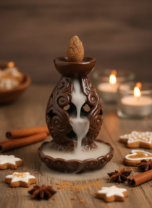 Gingerbread Incense Cones (can be used with back flow burners) — Warmth, Comfort & Holiday Magic, handcrafted by Christine