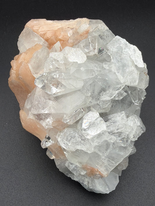 White Apophyllite with Stilbite Cluster  for ascension, dream recall & divine insight