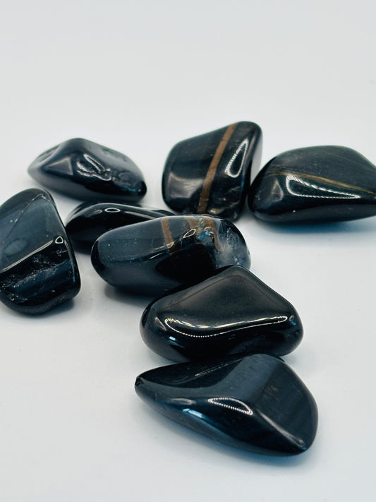 Blue Tiger's Eye - Tumbled Stones