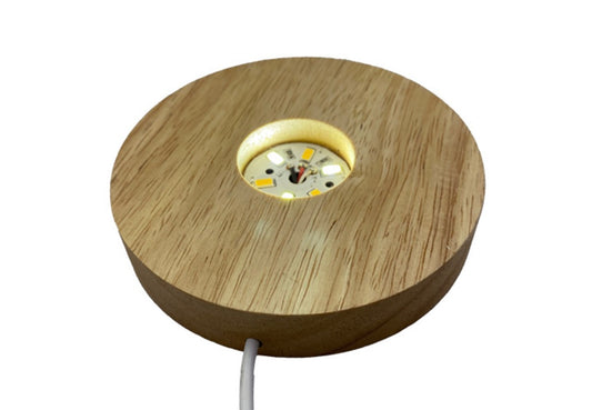 LED Wood Base Display Stand – White or Multicoloured