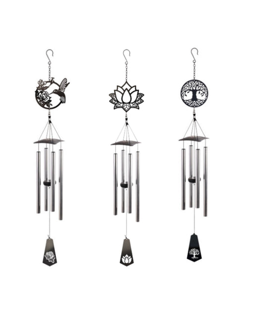 Black Laser Cut Wind Chime