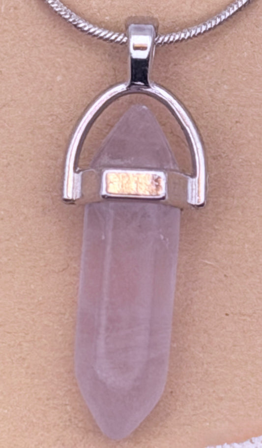 Purple Fluorite Double-Terminated Pendant – Clarity, Psychic Ability & Soul Work