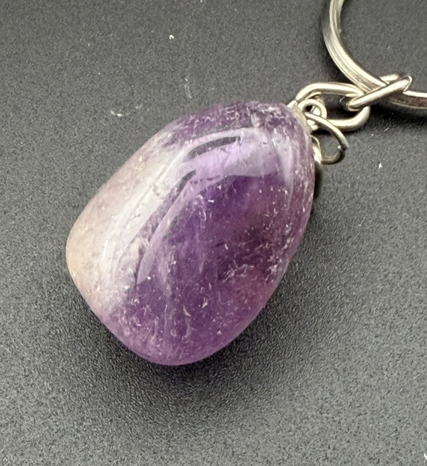 Amethyst Cluster Keychain – Intuition, Calm & Protection