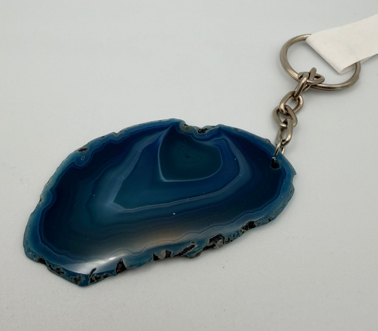 Blue or Brown Agate Keychains – Grounding Energy on the Go