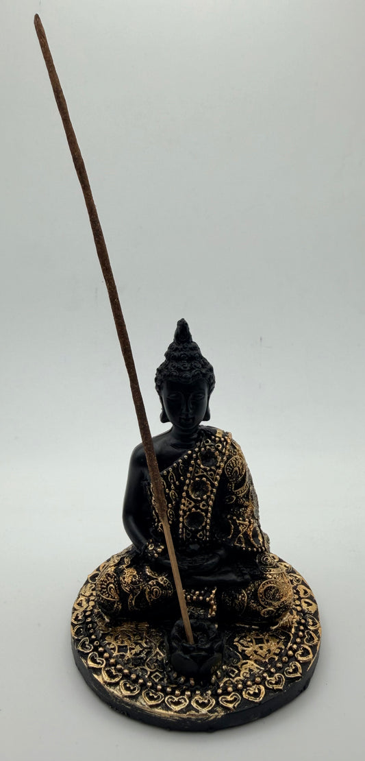 Golden Buddha Incense Holder – Calm & Spiritual Presence
