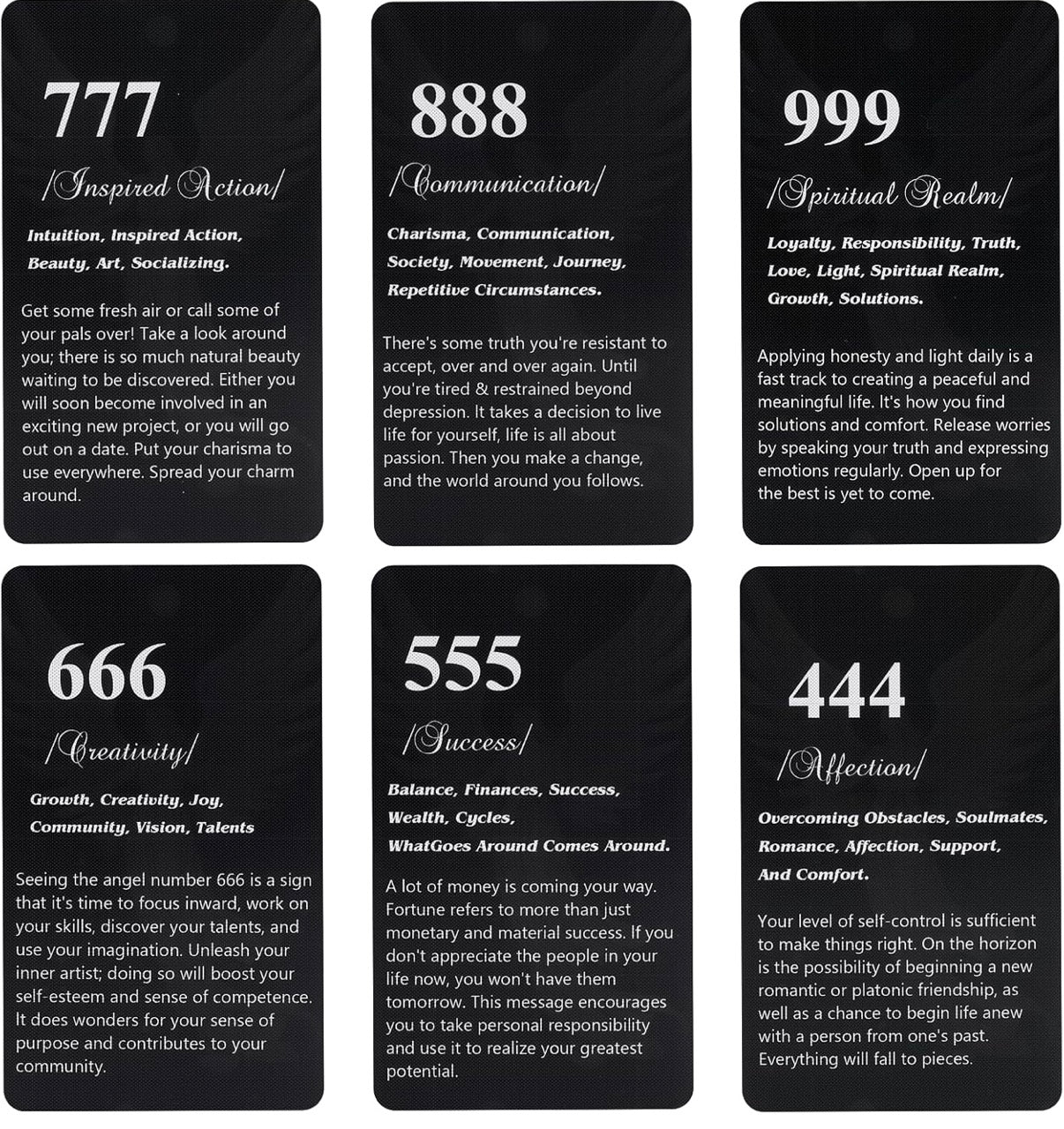 Angel Number Oracle Cards