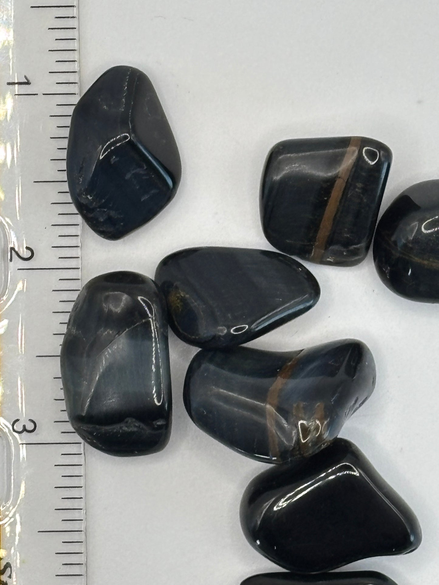 Blue Tiger's Eye - Tumbled Stones