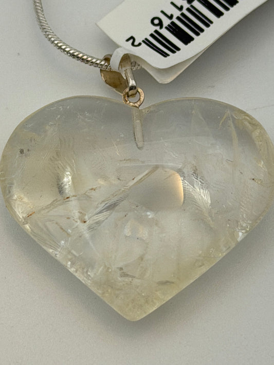 Citrine Heart Pendant – Joy, Abundance & Creativity