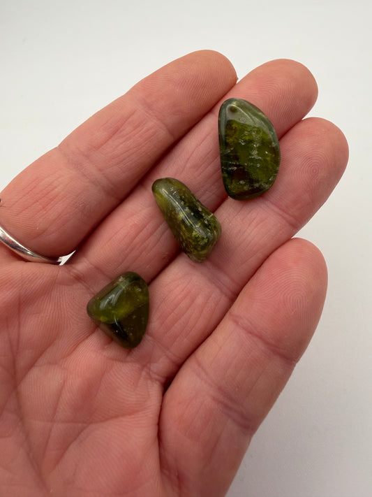 Tumbled Idocrase – Intensified Passion & Heart-Centered Courage