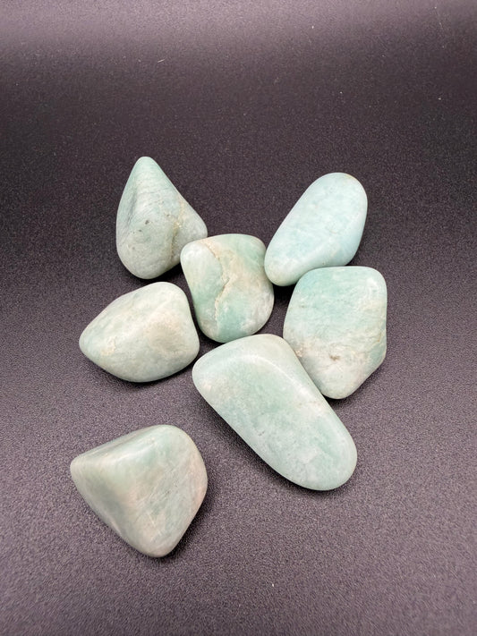 Tumbled Amazonite - for speaking your truth with ease and clarity