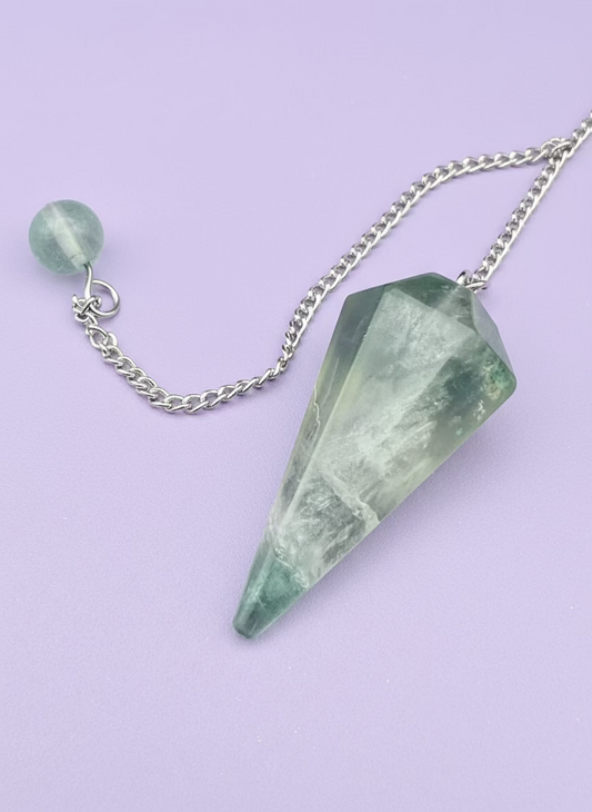 Rainbow Fluorite Pendulum  for clarity, intuition & energy alignment