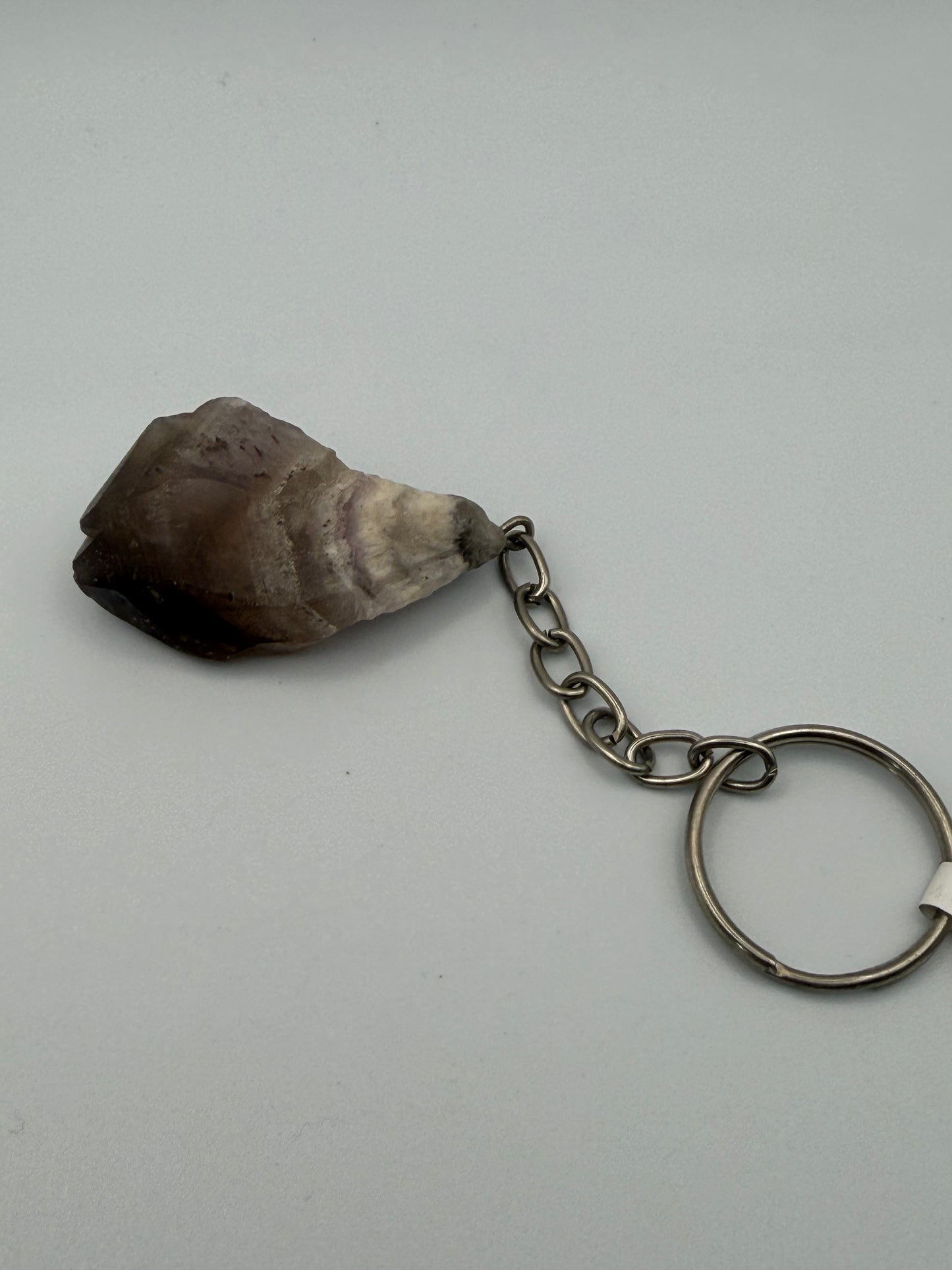 Amethyst Cluster Keychain – Intuition, Calm & Protection