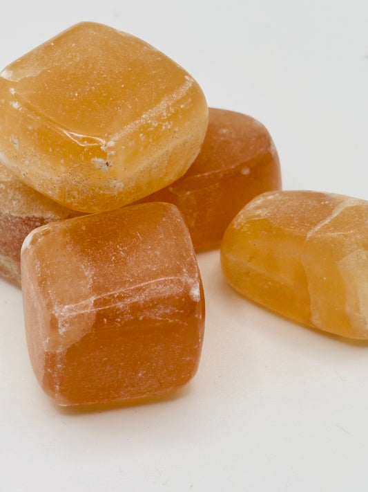 Honey Calcite - Large Tumbled